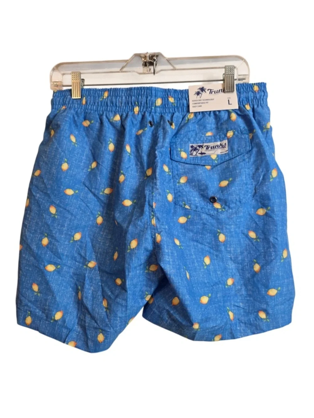 Trunks Surf & Swim Sano Chambray Lemons Swim Trunks NWT